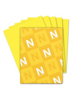 Paper, For Inkjet Print - Letter - 8.50" x 11" - 24 lb Basis Weight - 500 / Ream - Yellow - wau22531